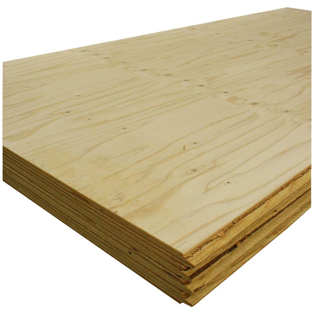 T G Sheathing Plywood Common 1 1 8 In X 4 Ft X 8 Ft Actual