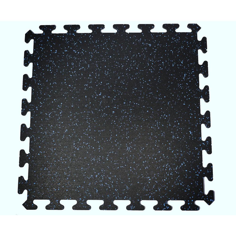 Black With Blue Speck 24 In By, Rubber Flooring Rolls Home Depot