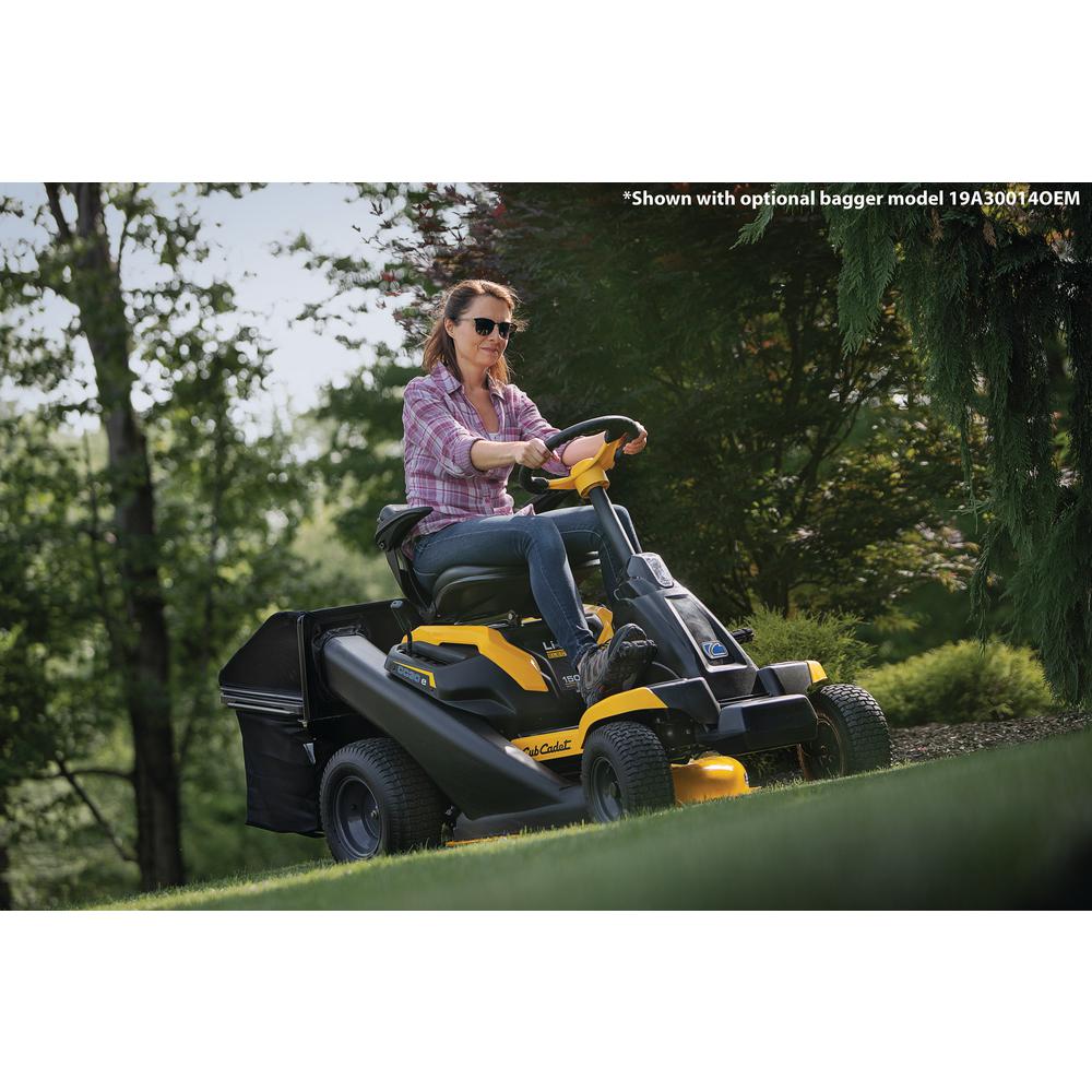 30 in. 56-Volt 30 Ah Battery Lithium-Ion Electric Rear Engine Riding Mower with Mulch Kit Included