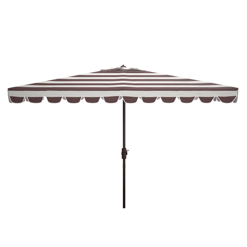 Gray Striped Patio Umbrellas Patio Furniture The Home Depot