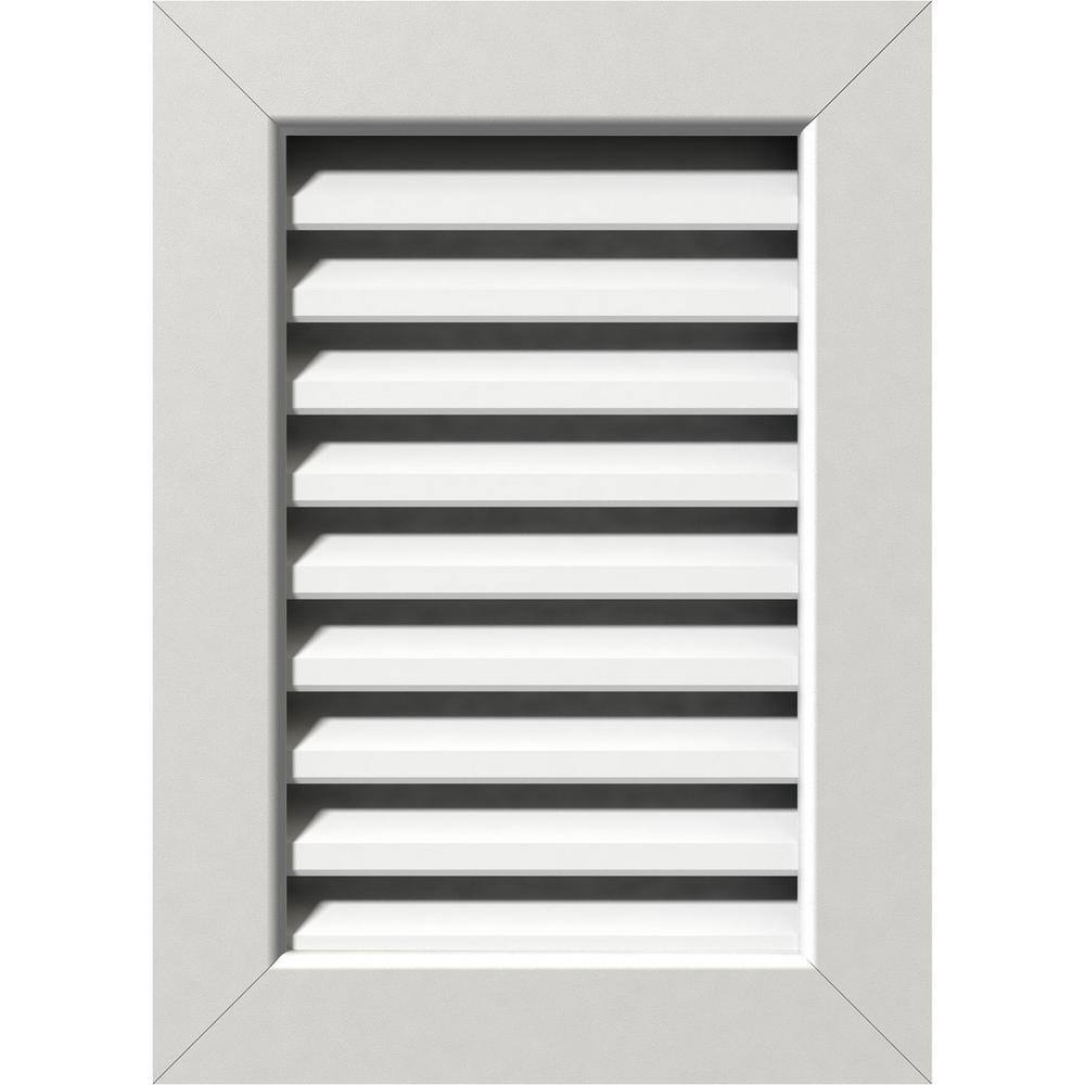 Ekena Millwork 21 In X 29 In Pvc Functional Vertical Gable Vent