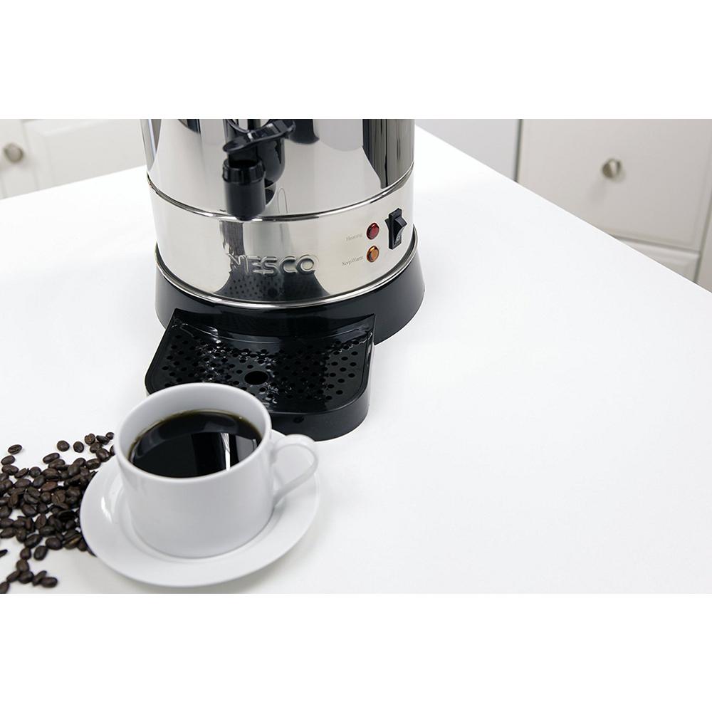 Nesco 50Cup Stainless Steel Insulated Coffee Urn with Drip Tray CU50 The Home Depot