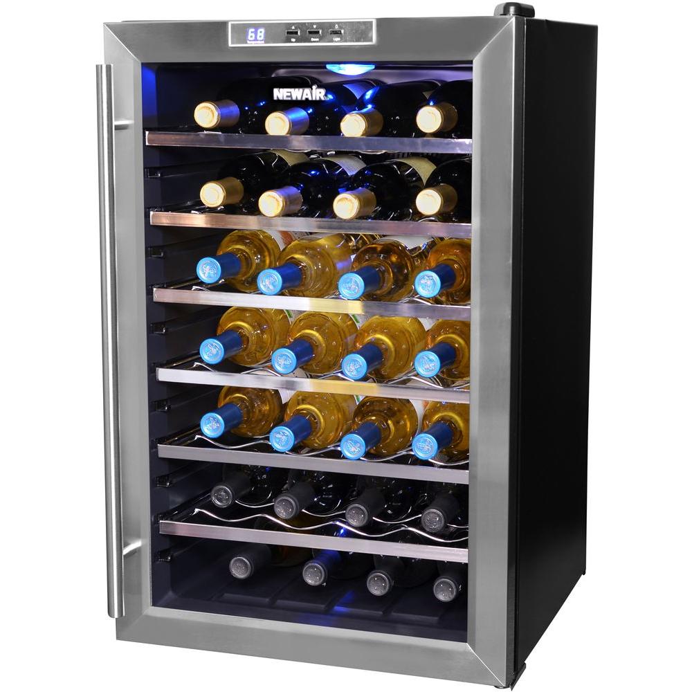 stainless steel black newair wine coolers aw 281e 64_1000