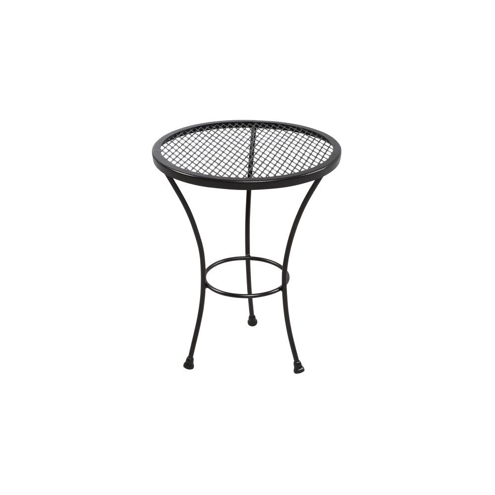 Small Wrought Iron Outdoor Side Table : Caliper Iron Outdoor Side Table ...