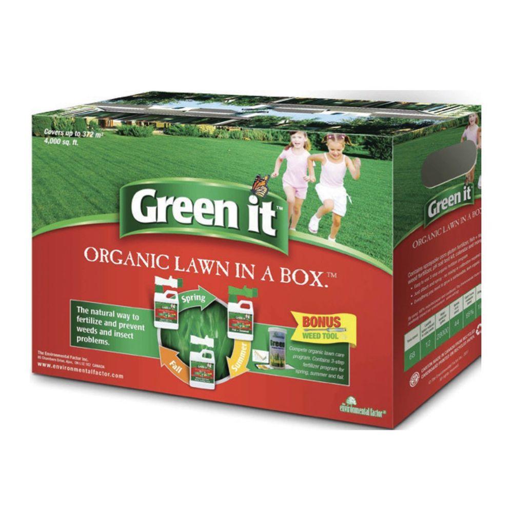 Green It Organic Lawn In A Box 2x4 4lb Liquid Corn Gluten 4 0 1x4 Green It Organic Lawn In A Box 2x4 4lb Liquid Corn Gluten 4 0 1x4 Fish Seaweed 2 1 3 Season Fertilizer 270 The Home Depot