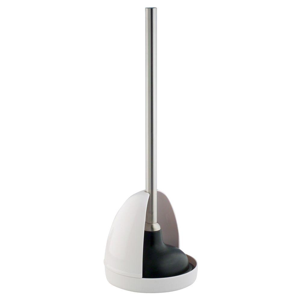 interDesign Forma Plunger Set in White/Brushed Stainless Steel76156