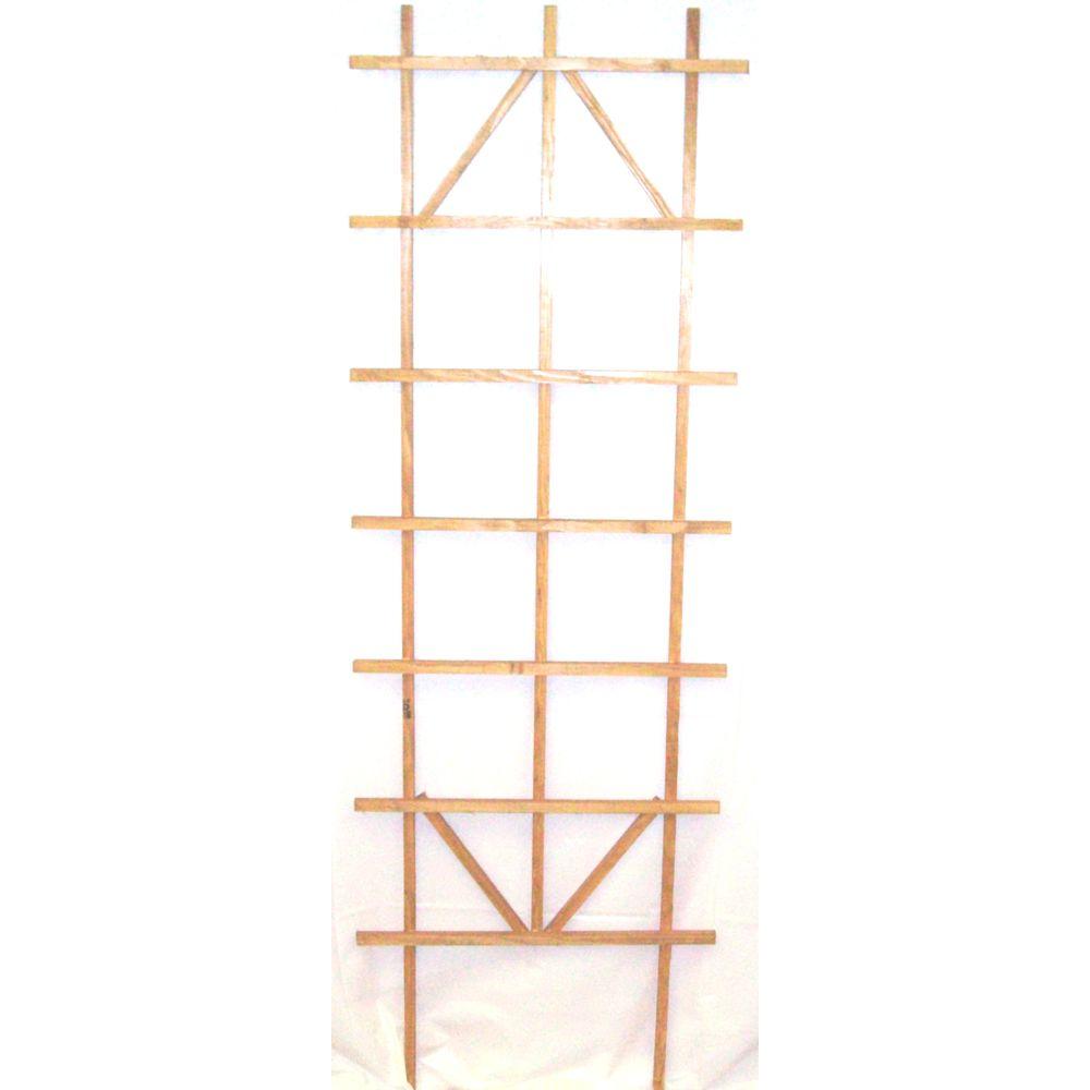 90 in. Redwood Ladder Trellis38371 The Home Depot