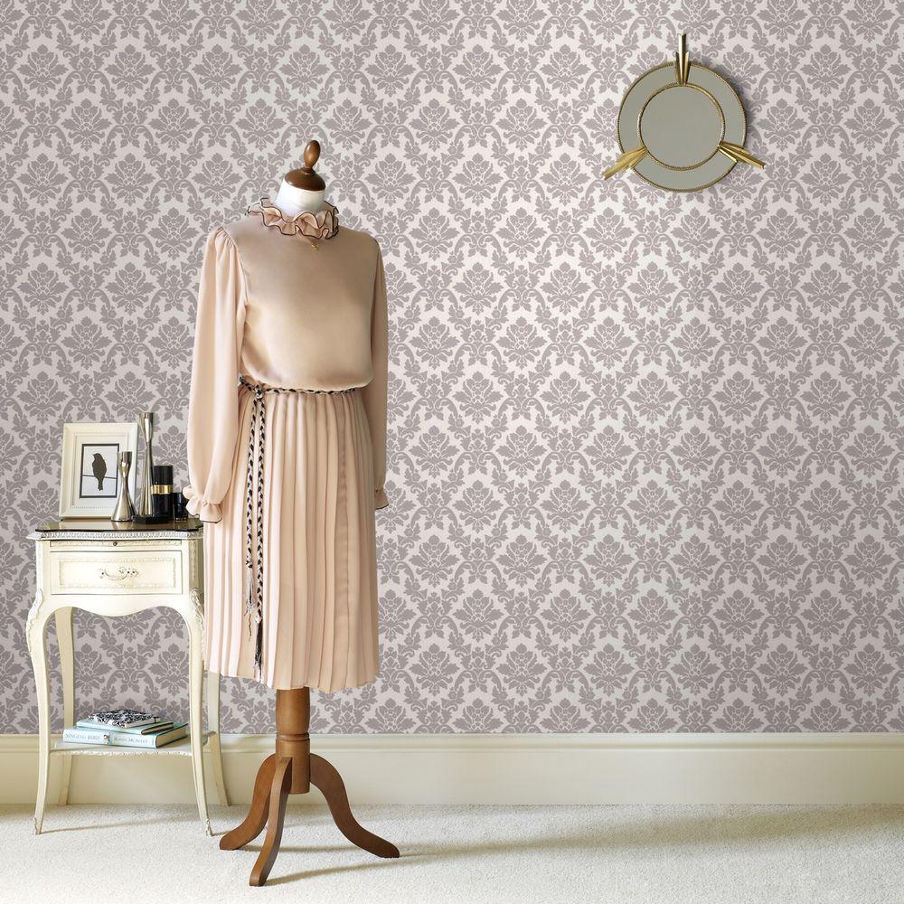 Graham & Brown 56 sq. ft. Damask Wallpaper20565 The Home Depot