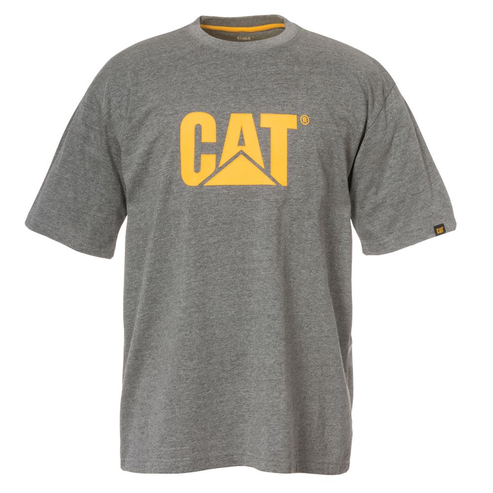 Caterpillar TM Logo Men's XLarge Dark Heather Grey Cotton Short Sleeved TShirt1510305004XL