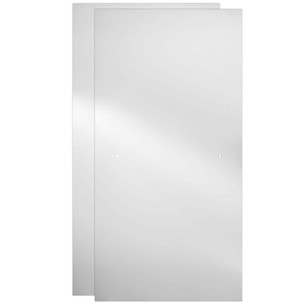 Delta 29-1/32 in. x 67-3/4 in. x 1/4 in. (6mm) Frameless Sliding Shower Door Glass Panels in Clear (For 50-60 in. Doors)