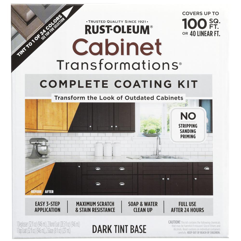 Rust Oleum Transformations Dark Color Cabinet Kit 9 Piece 258240