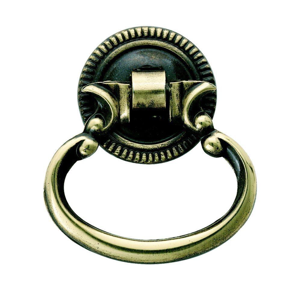 Ring Pull Zinc Drawer Pulls Cabinet Hardware The Home Depot
