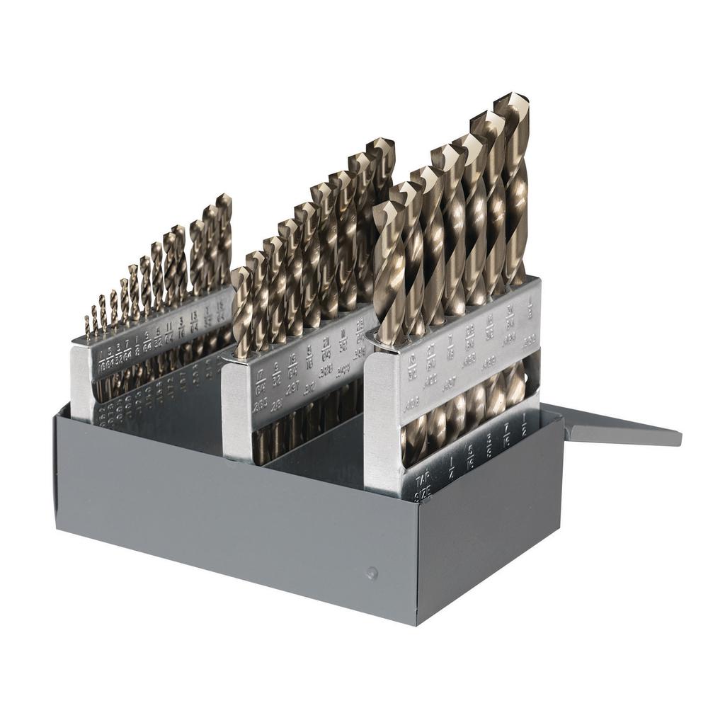 Steam Oxide Finish 135-Degree Split Point High Speed Steel 3.60 mm Drill Diameter Cle-Line C24036 Heavy Duty Screw Machine Length Straight Shank Pack of 12