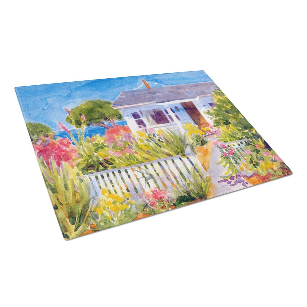 Caroline S Treasures Seaside Beach Cottage Tempered Gl Large Caroline S Treasures Seaside Beach Cottage Tempered Gl Large Cutting Board