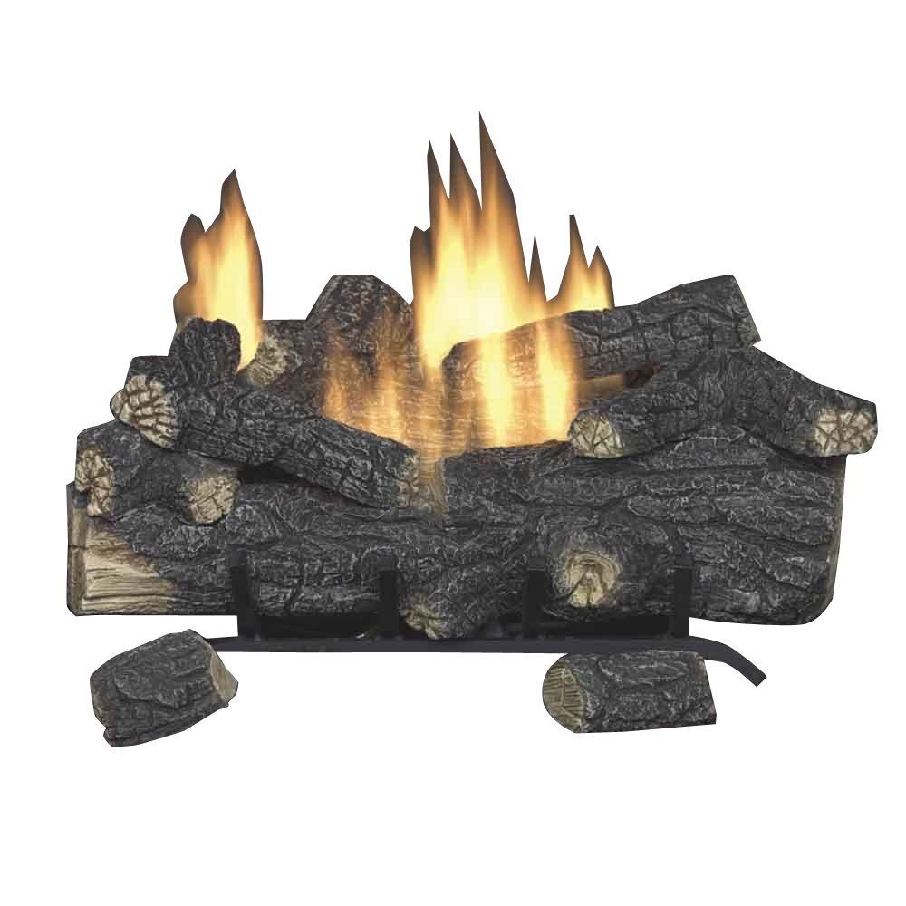 Emberglow Savannah Oak 24 In Vent Free Natural Gas Fireplace Logs