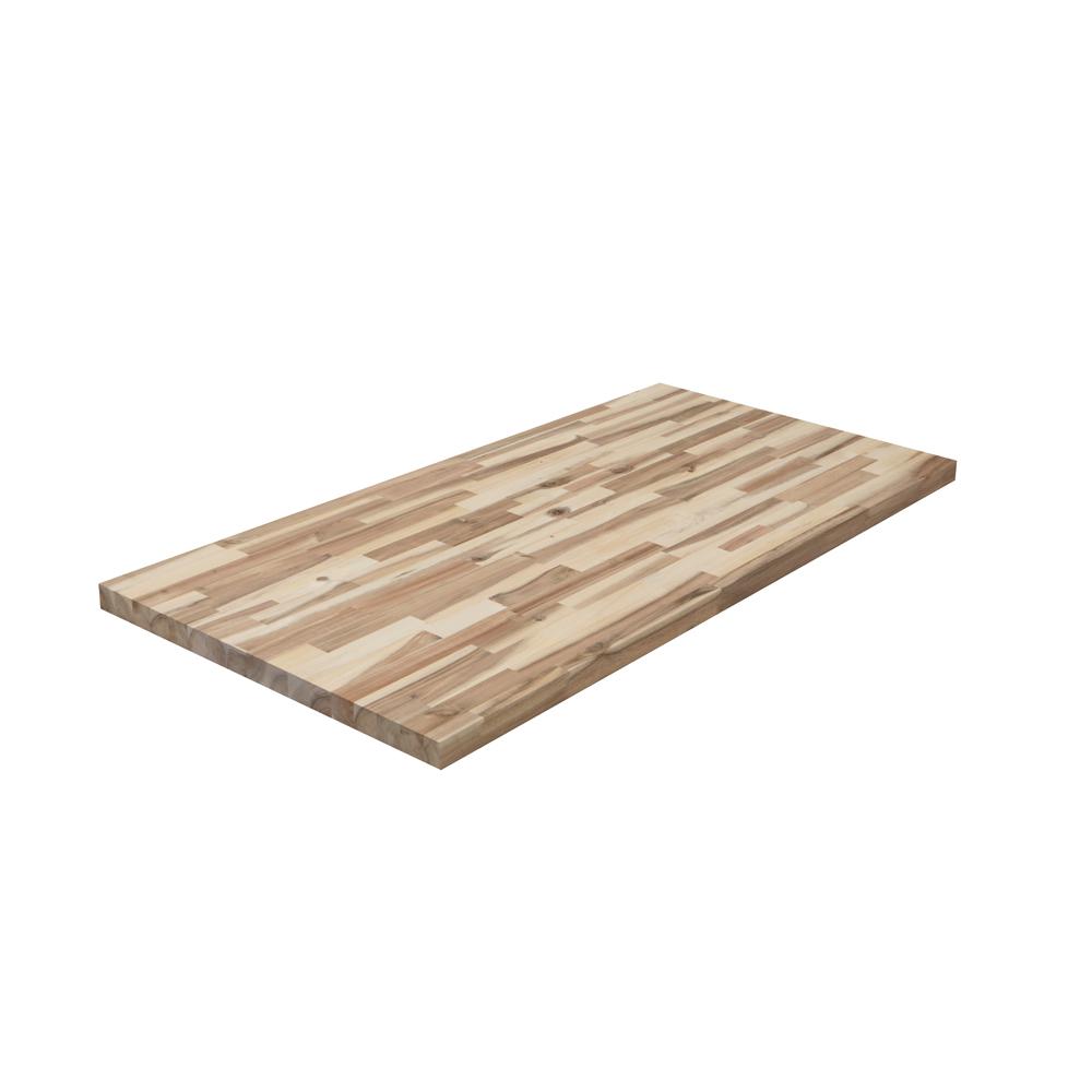 4 ft. 2 in. L x 2 ft. 1 in. D x 1.5 in. T Butcher Block Countertop in