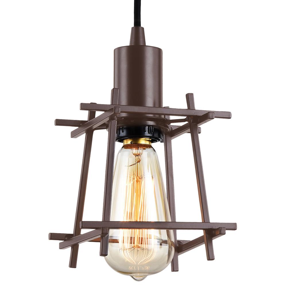 Varaluz Hashtag 1 Light 5 W Mini Pendant New Bronze Finish Varaluz Hashtag 1 Light 5 W Mini Pendant New Bronze Finish