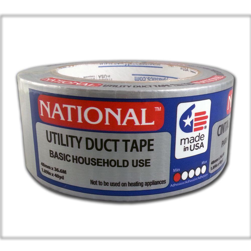 NATIONAL 1.89 in. x 40 yd. Utility Grade Duct Tape Silver1118105