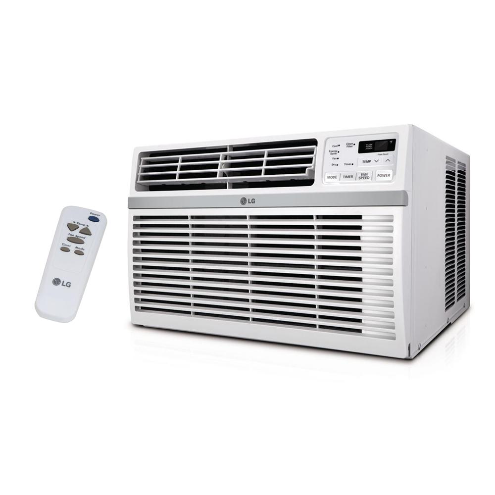 Lg Electronics 15 000 Btu 115 Volt Window Air Conditioner With Remote And Energy Star In White