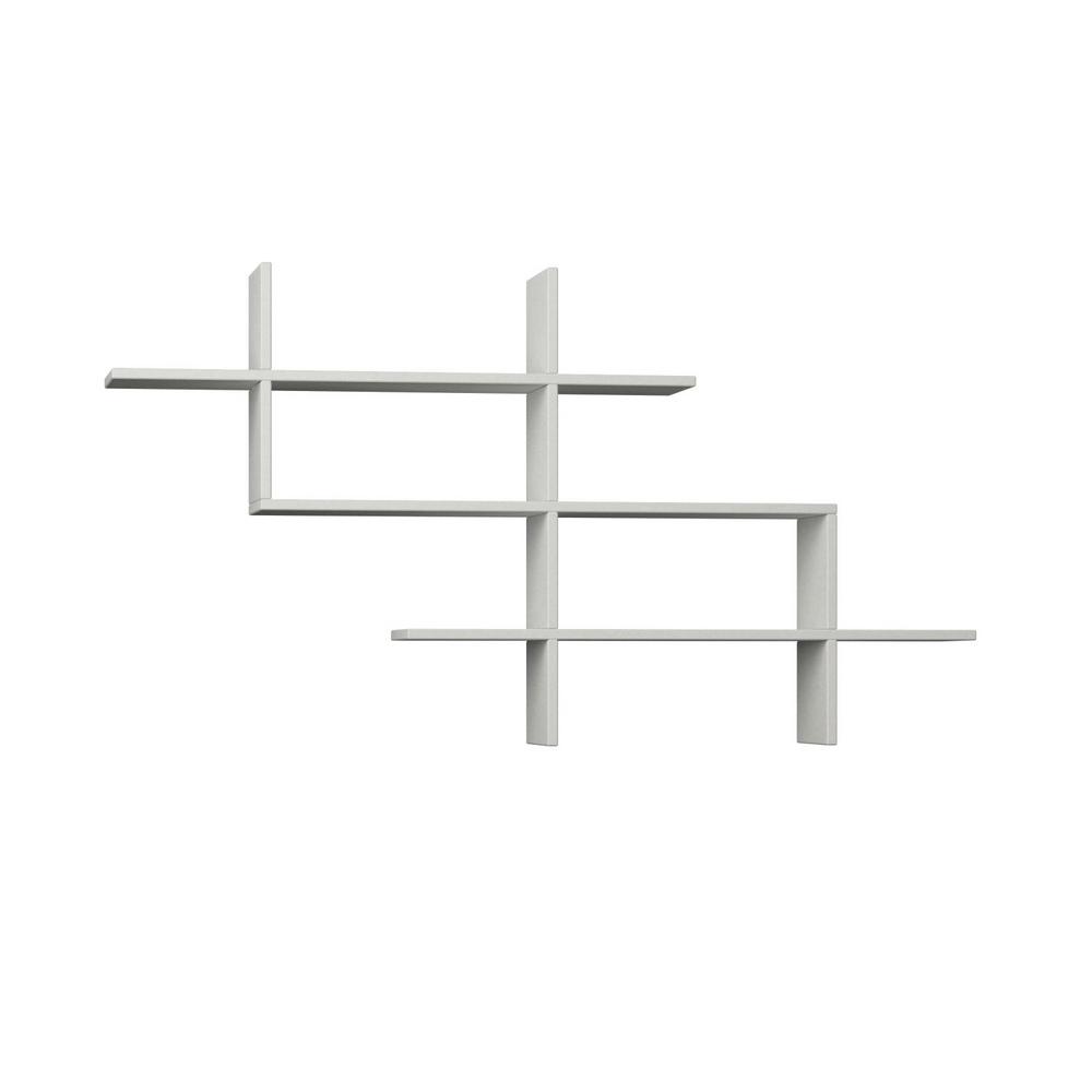 Ada Home Decor Willett White Modern Wall Shelf DCRW2231 The Home Depot