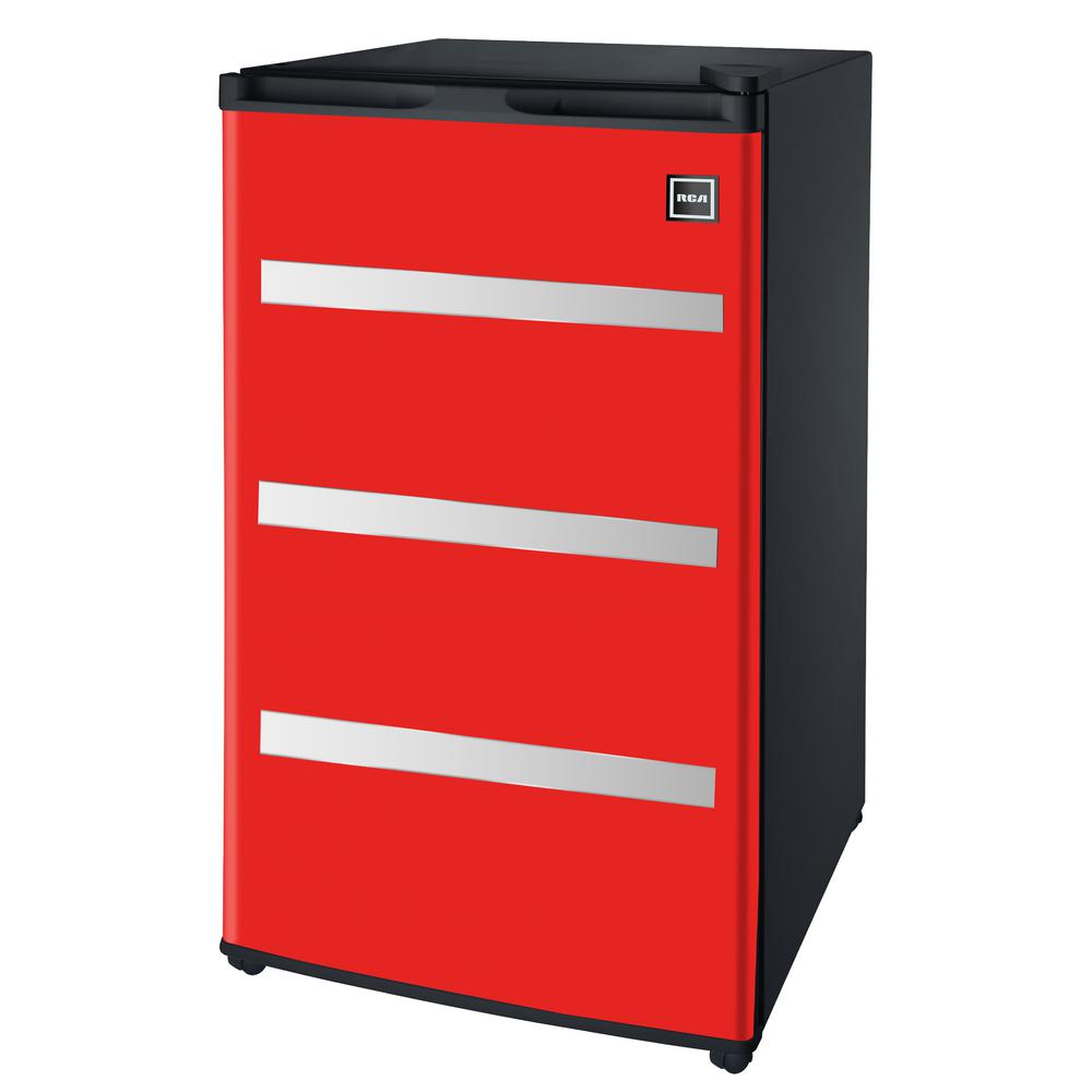 RCA 3.2 cu. ft. Mini Fridge in Red-RFR329-RED - The Home Depot