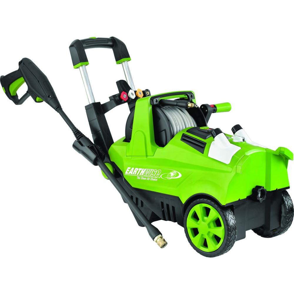Earthwise 1,850 PSI 1.4 GPM Electric Pressure WasherPW18503 The Home Depot Earthwise 1,850 PSI 1.4 GPM Electric Pressure WasherPW18503 The Home Depot
