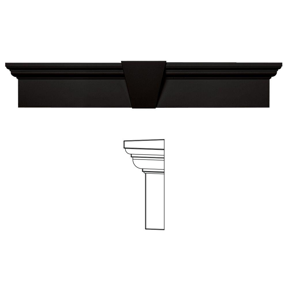 Builders Edge 6 in. x 43 5/8 in. Classic Dentil Window Header with