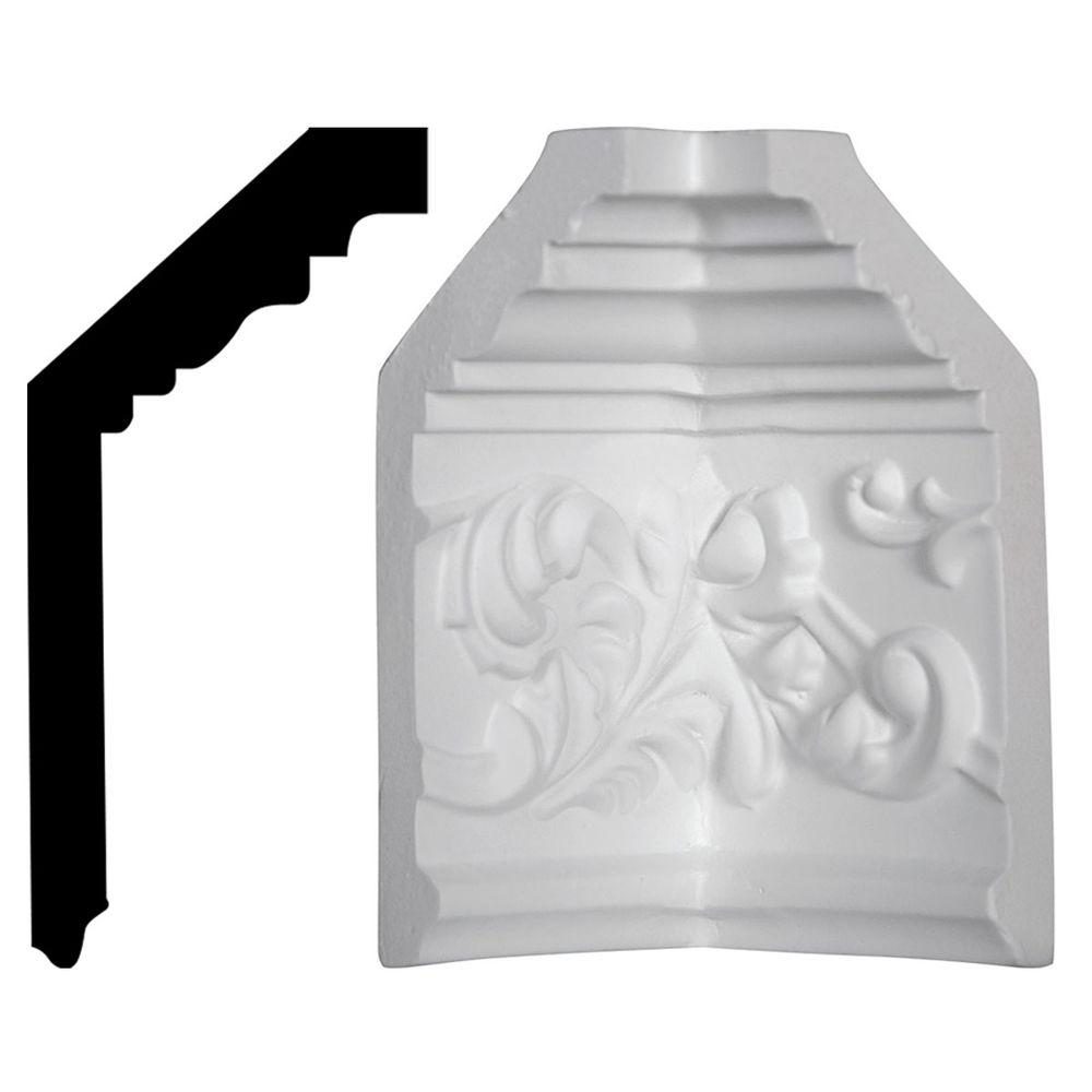 Ekena Millwork 41/2 in. x 41/2 in. x 6 in. Polyurethane Crown Inside