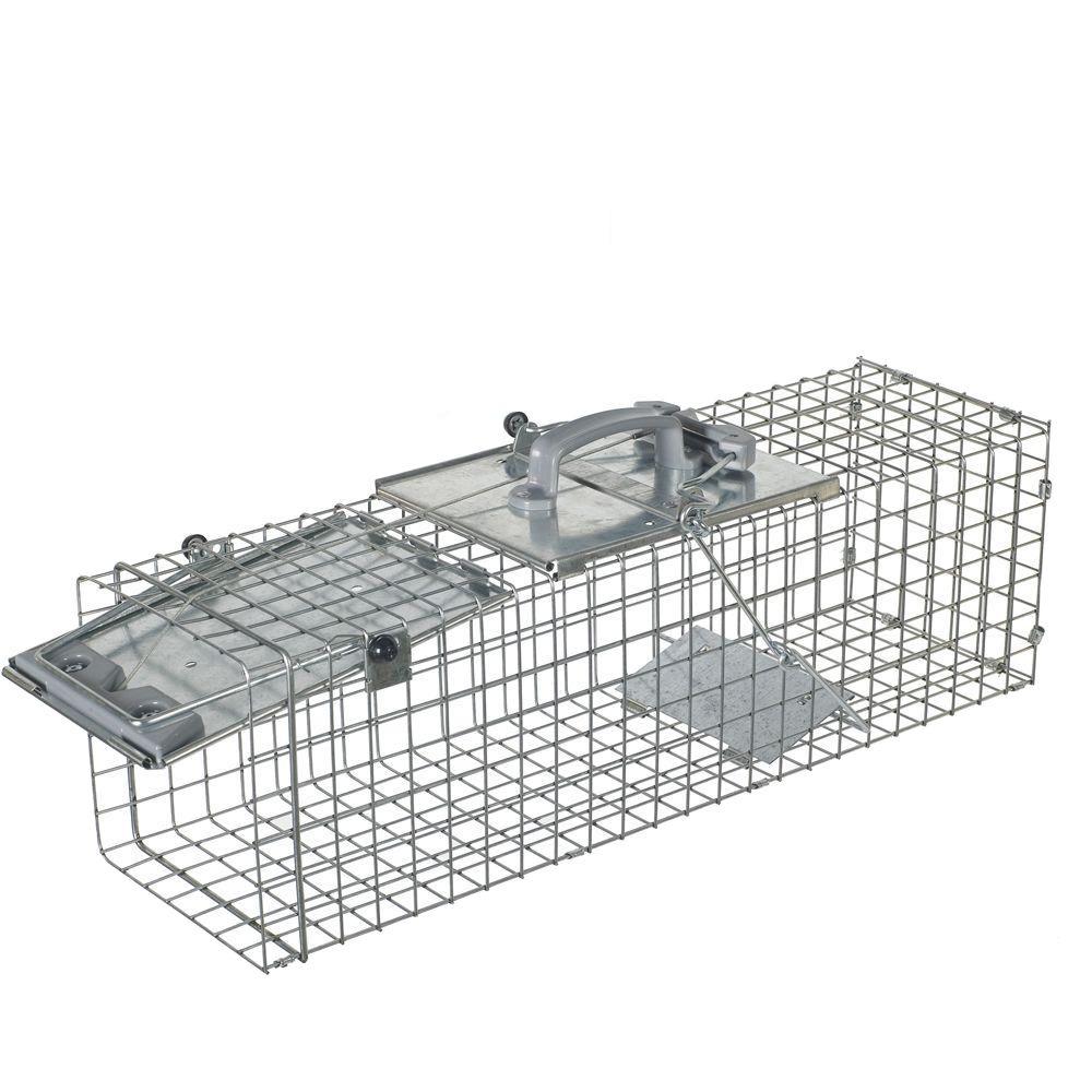 Havahart Medium Easy Set Live Animal Cage Trap1084 The Home Depot