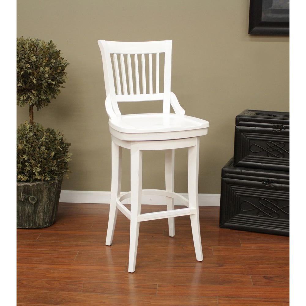 American Heritage Liberty 30 In Antique White Bar Stool 130755AW The   Antique White American Heritage Bar Stools 130755aw 64 1000 