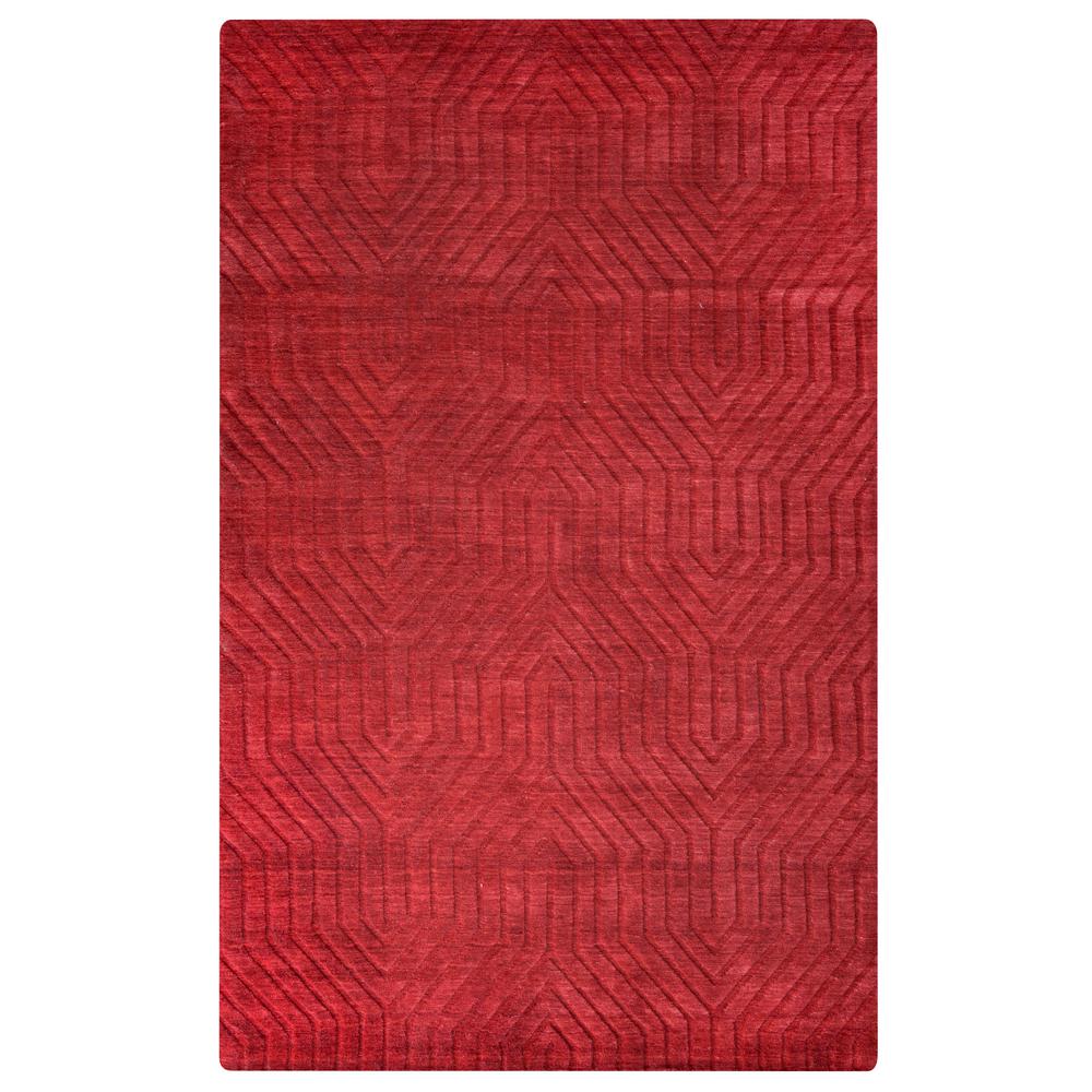 8 X 10 Rizzy Home Wool Blend Area Rugs The Technique Red