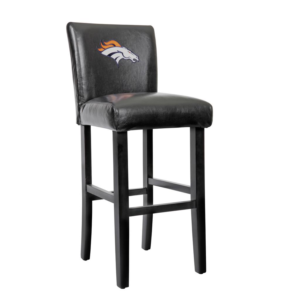 American Furniture Clics Denver Broncos 30 In Black Bar Stool American Furniture Clics Denver Broncos 30 In Black Bar Stool With Faux Leather Cover