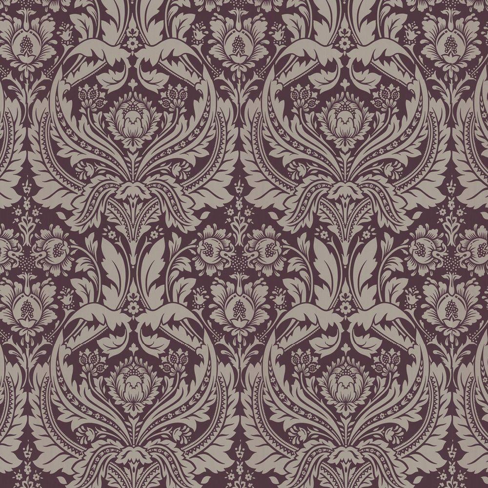 Graham & Brown Desire Purple Wallpaper50185 The Home Depot