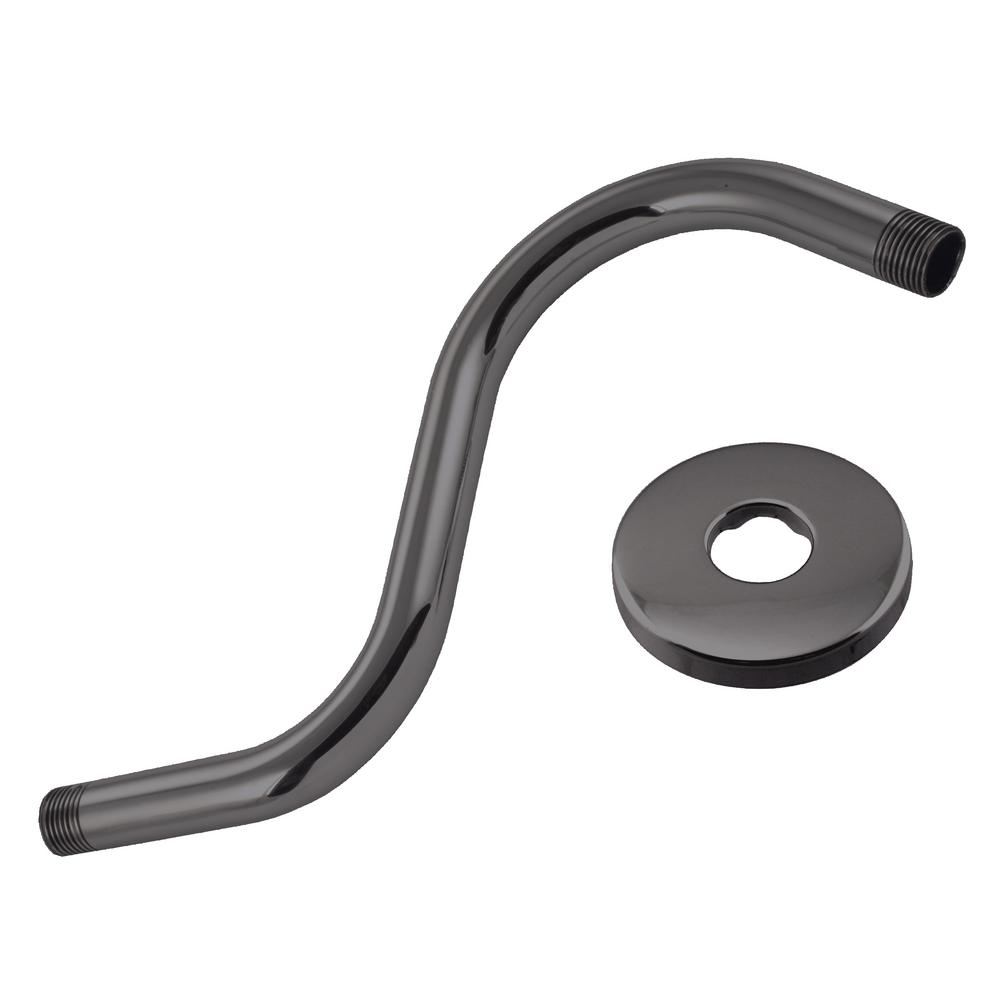 Westbrass 8 in. SShaped Shower Arm in Matte BlackD3038162 The
