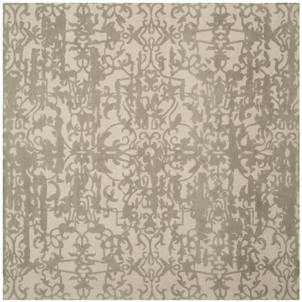 Safavieh Restoration Vintage Light Sage Gray 6 Ft X Square Area Rug