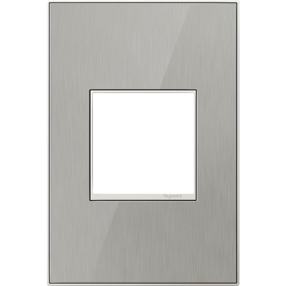 Legrand adorne 1-Gang 2 Module Wall Plate, Brushed Stainless by Legrand adorne