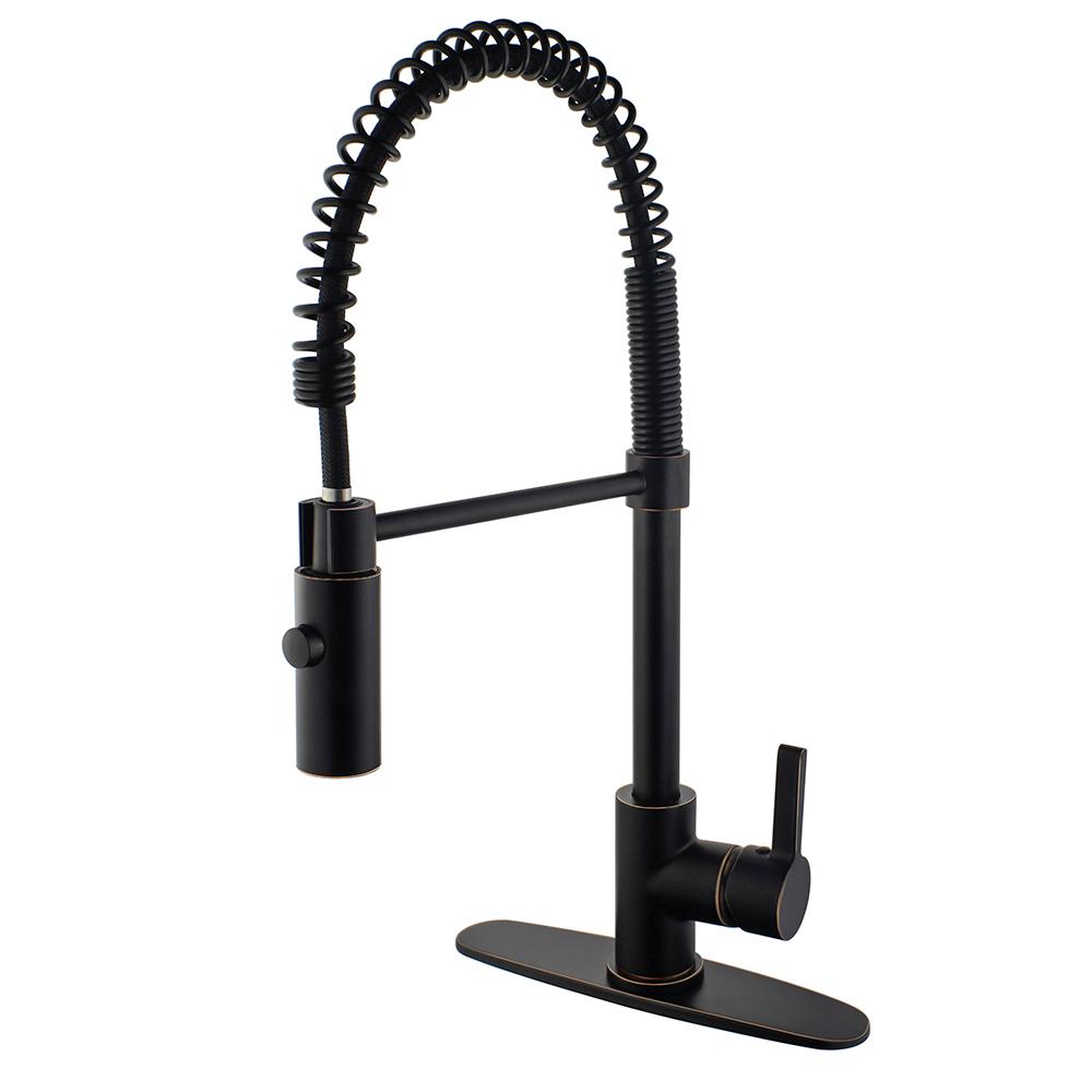 Kingston Brass Continental Single Handle Pull Down Sprayer 