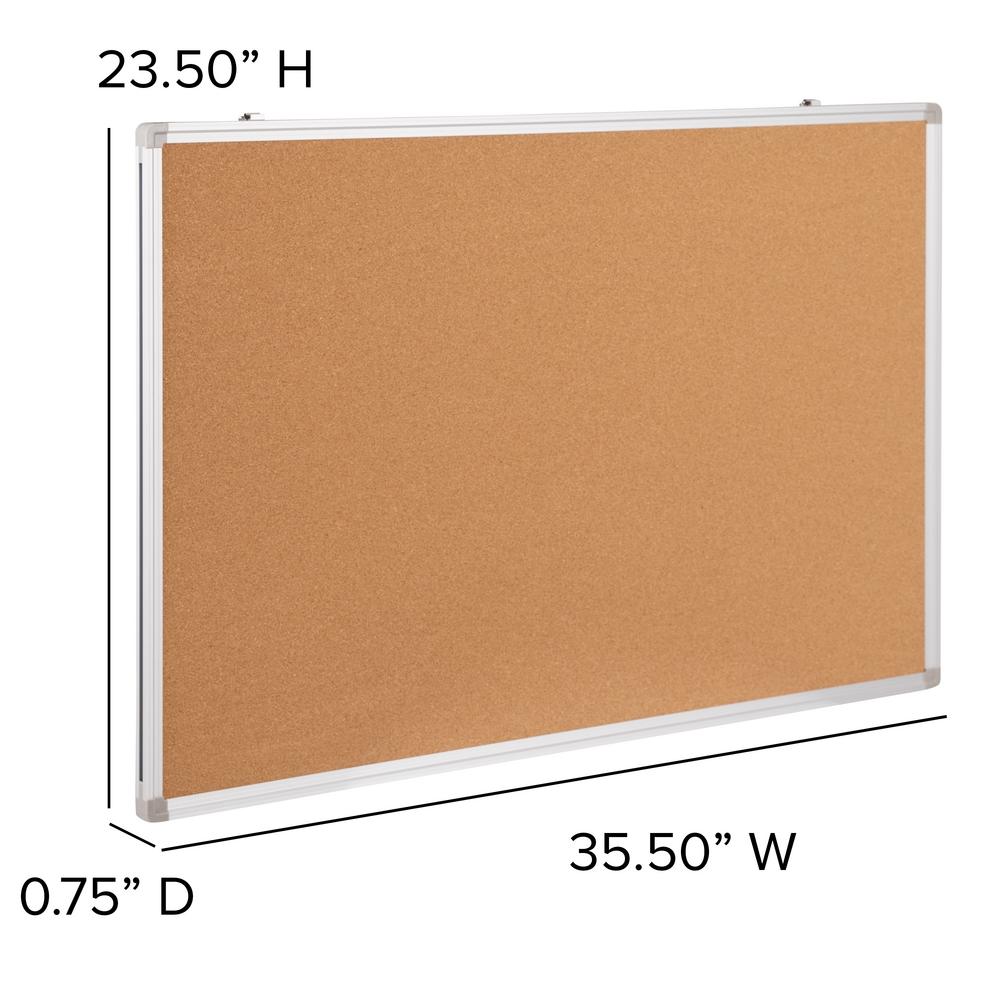 Carnegy Avenue 35 5 In W X 0 75 In D X 23 5 In H Natural Cork Board Cga Yu 441360 Na Hd The Home Depot