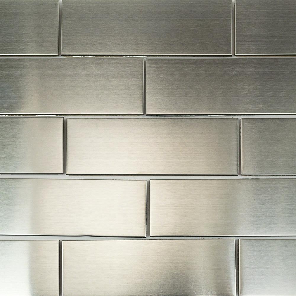 Ivy Hill Tile Stainless Steel 2 In X 6 Floor And Wall