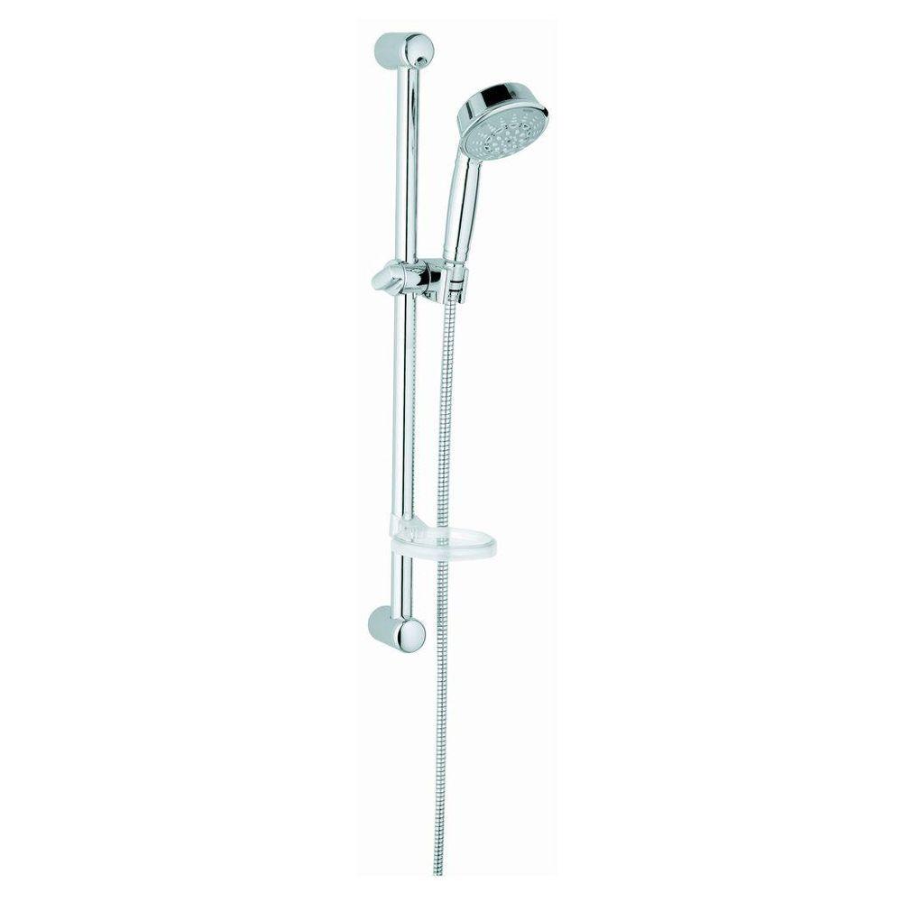 Grohe Relexa Rustic Shower Bar Set In Starlight Chrome 27 142 000 Grohe Relexa Rustic Shower Bar Set In Starlight Chrome