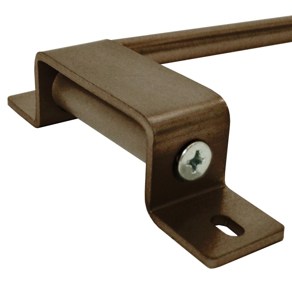 Achim Innovative Bronze 20 In 36 Adjustable 1 2 Swing Arm Curtain Rod Oil Rubbed Finials Inobrnbr04 The Home Depot - Pivoting Curtain Rod