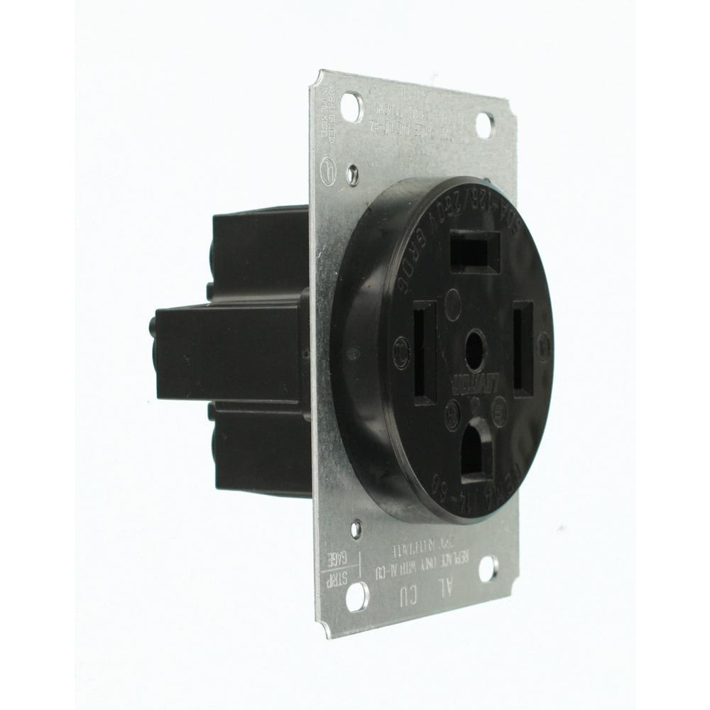 Electrical Outlets Receptacles Eagle 9460 60 Amp 125 250v 3p 4w Grounding Nema 14 60 Flush Mount Receptacle Business Industrial