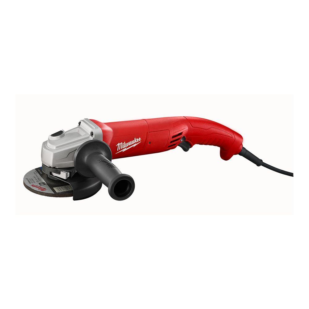 Milwaukee Tool 11 Amp 5"   Small Angle Grinder  Trigger Grip, AC/DC, No Lock