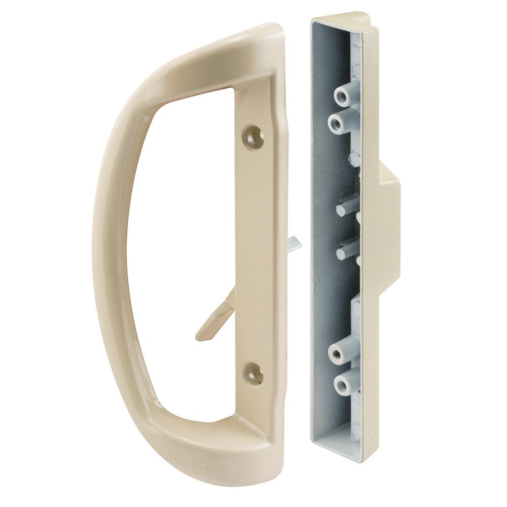 Black Prime-Line Products C 1091 Sliding Door Handle Set with Heavy Duty Wood Handle