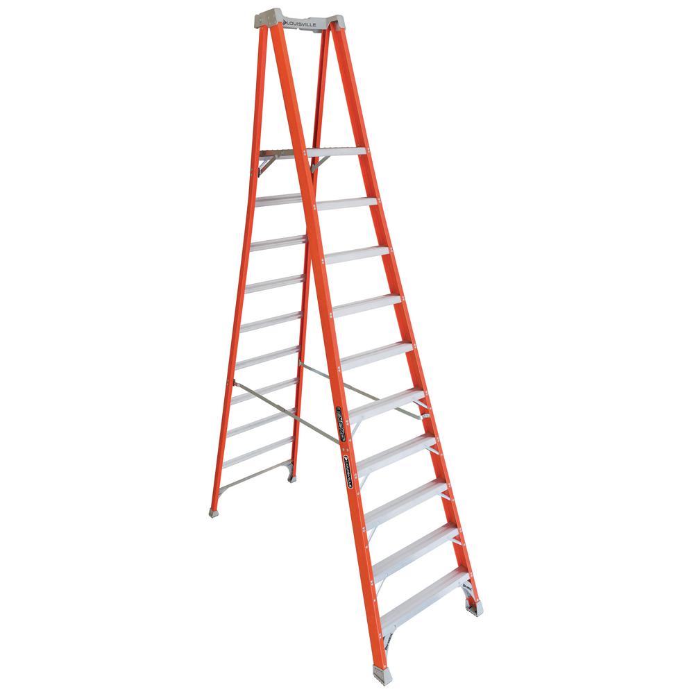 Louisville Ladder 10 ft. Fiberglass Pinnacle Platform Ladder with 300 lbs. Load... by Louisville Ladder