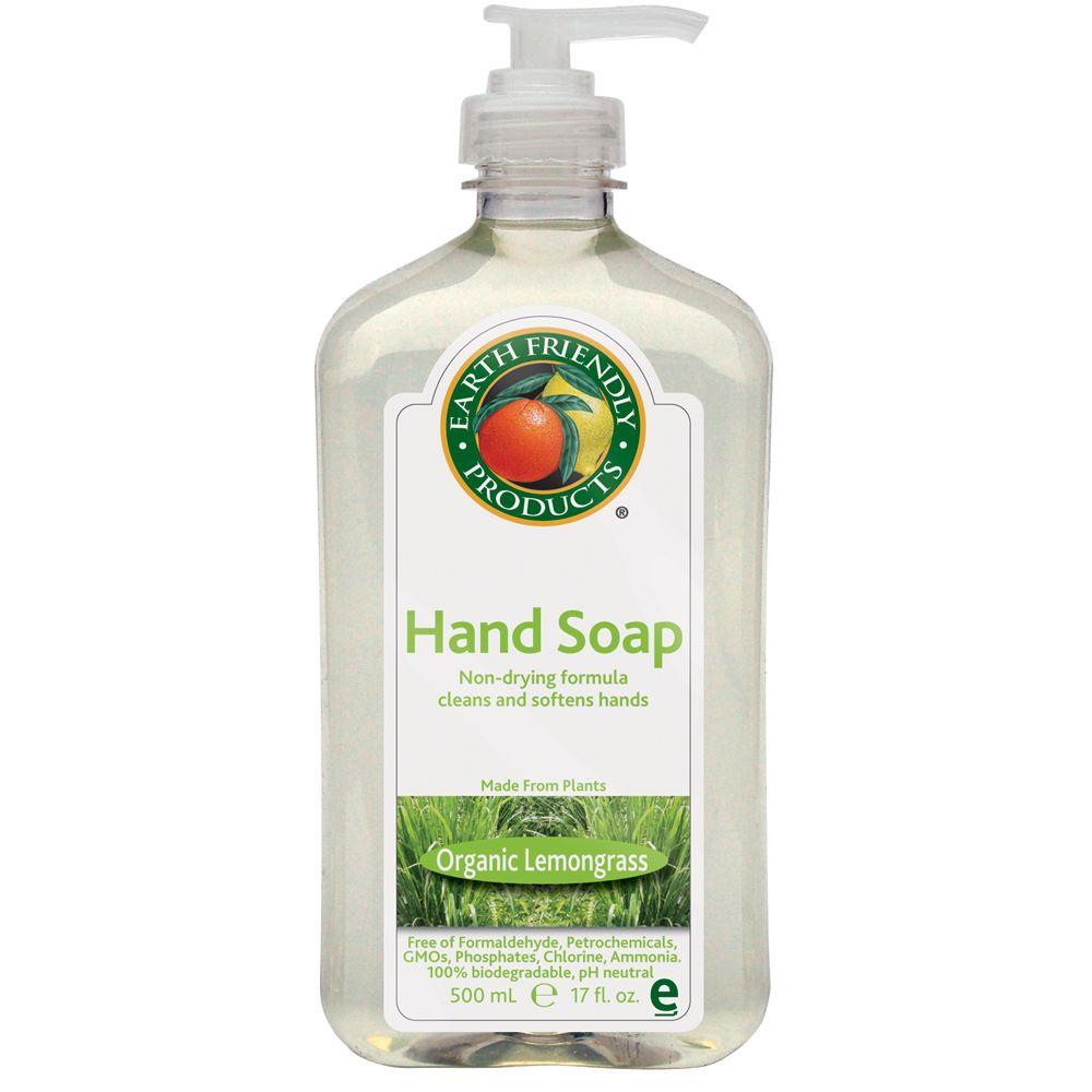 Earth Friendly Products 17 oz. Pump Bottle Lemongrass Scented Hand Soap ...