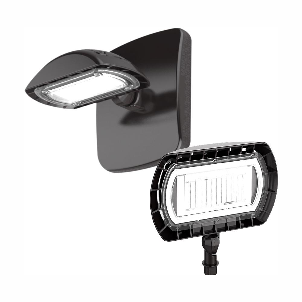 Probrite Multi Purpose 15 Watt Integrated Led Flood Light Kit With Wall Pack Mount 1500 Lumens Dusk To Dawn Outdoor