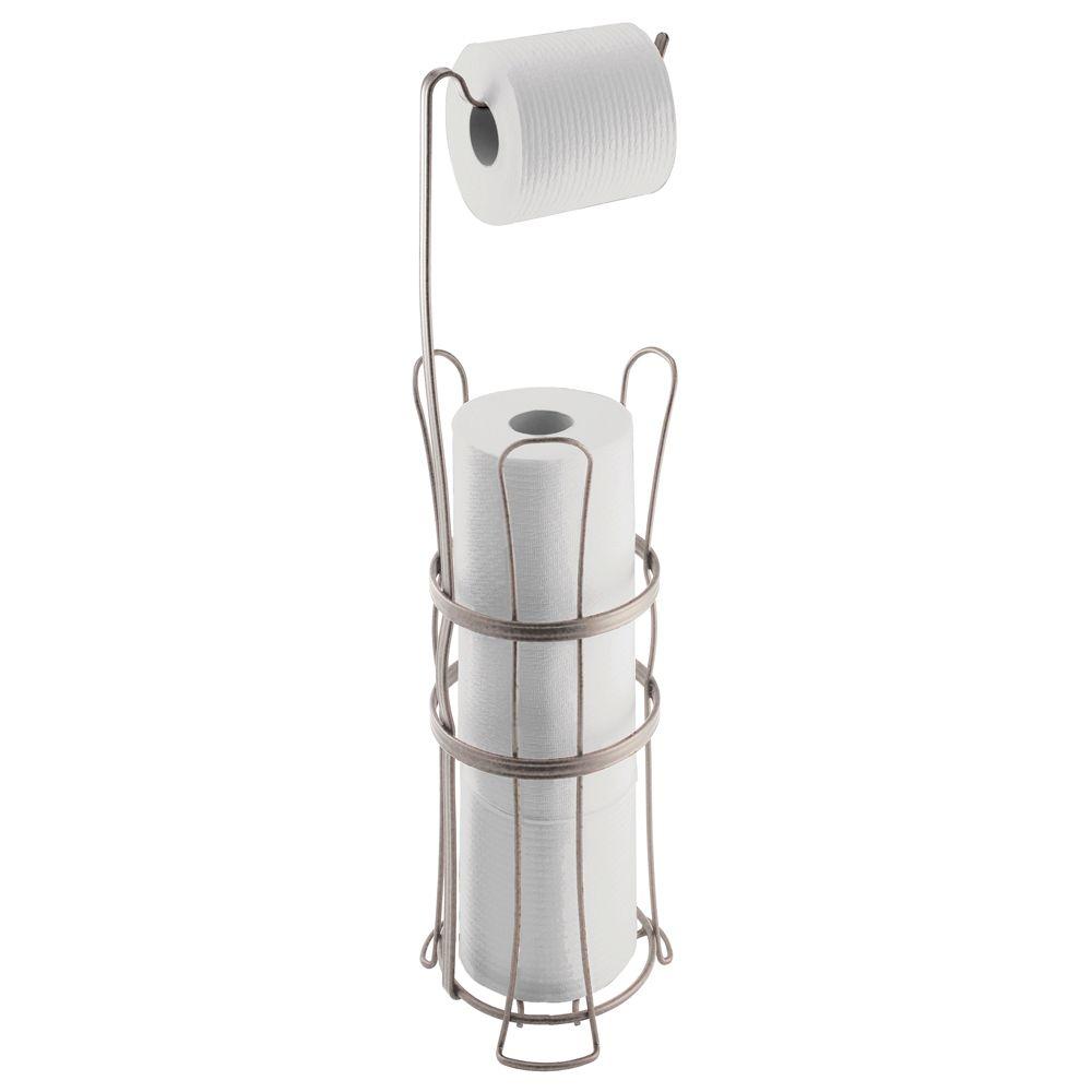 York Lyra Roll Reserve Plus Toilet Paper Holder in Satin62575 The