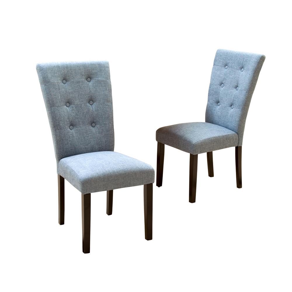 fabric dining chairs tufted noble house angelina denim blue fabric dining chairs set of 2 fabric dining chairs tufted noble house angelina denim blue fabric dining chairs set of 2