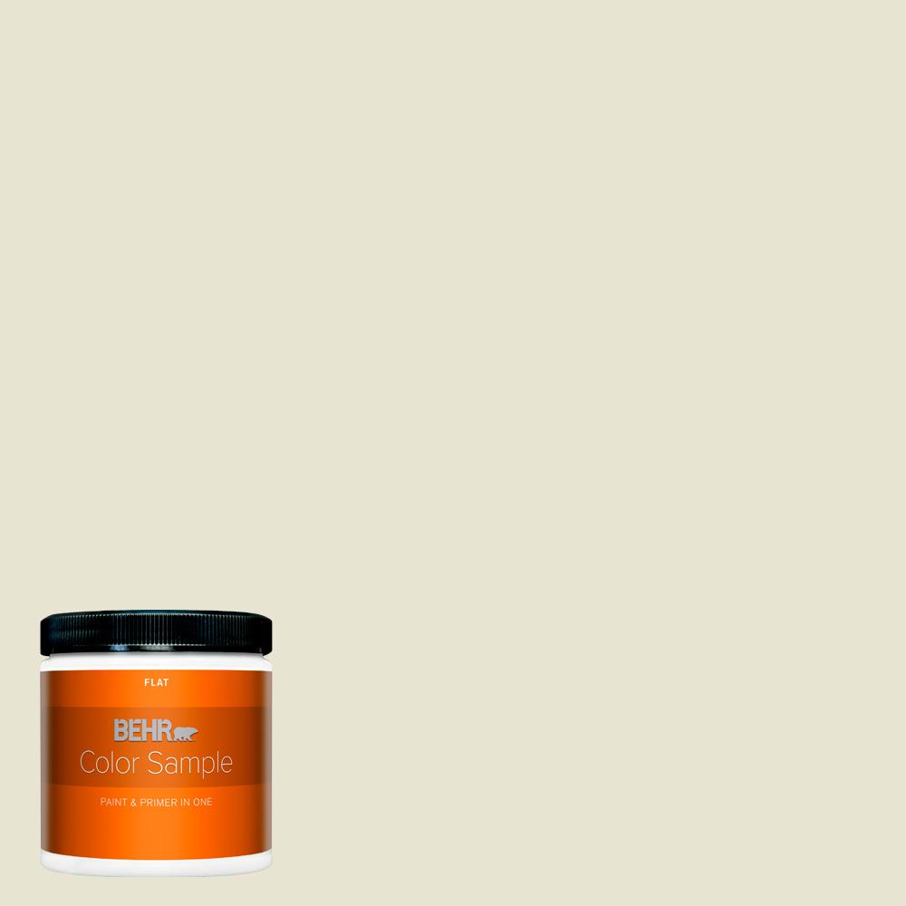 BEHR PREMIUM PLUS 8 oz. 73 Off White Flat Interior Paint